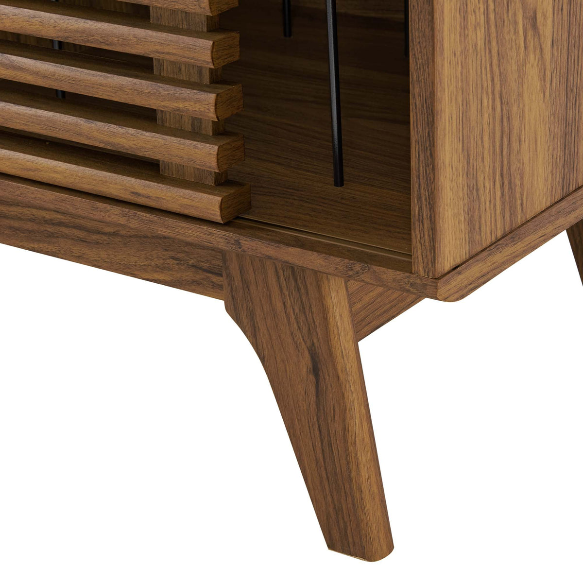 Render Vinyl Record Display Stand by Modway - Charcoal / Oak / Walnut (EEI-4263)