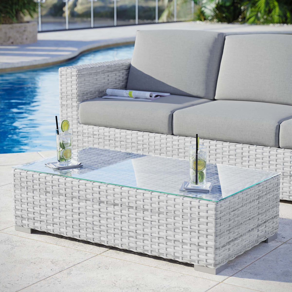 Convene Outdoor Patio Coffee Table by Modway - EEI-4299