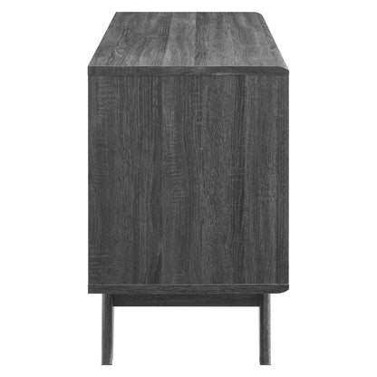 Render Vinyl Record Display Stand by Modway - Charcoal / Oak / Walnut (EEI-4323)