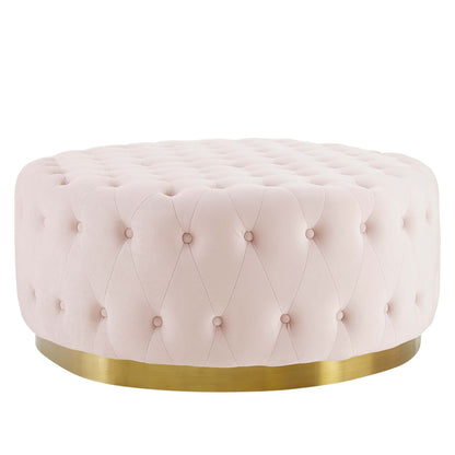 Ensconce Tufted Performance Velvet Round Ottoman by Modway