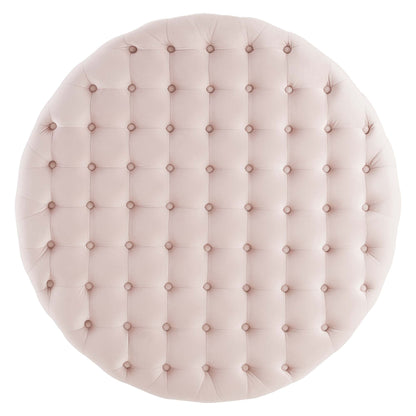 Ensconce Tufted Performance Velvet Round Ottoman by Modway