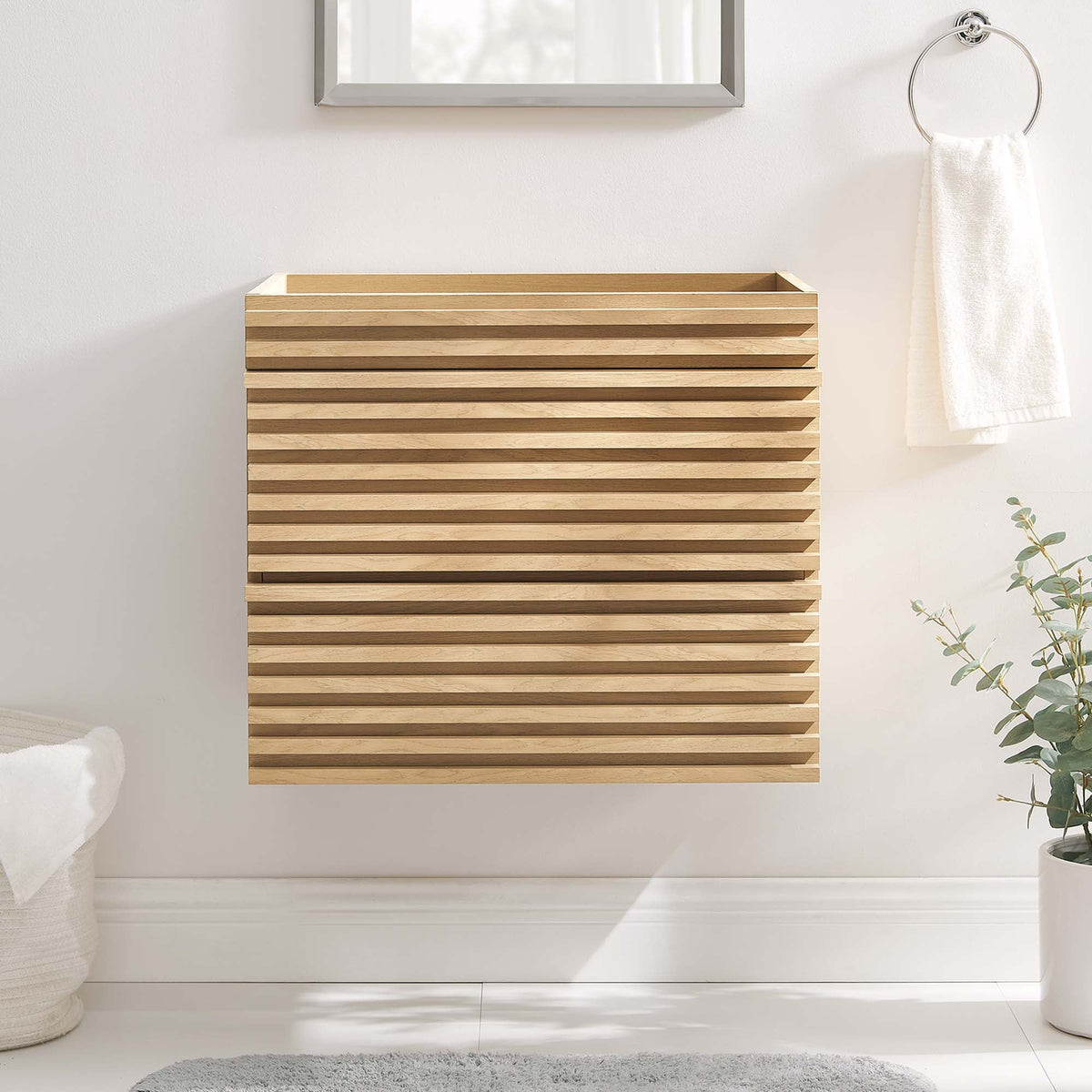 Render 24" Wall-Mount Bathroom Vanity Cabinet by Modway