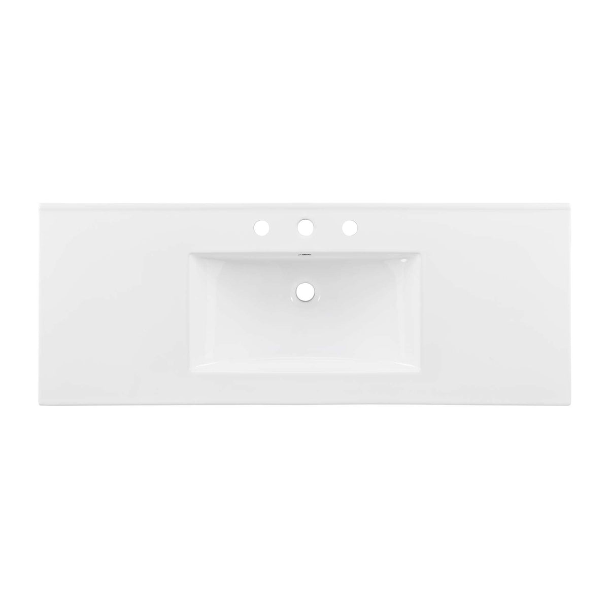 Cayman 48" Single Basin Bathroom Sink by Modway - White