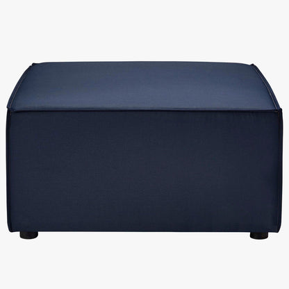 Saybrook 6-Piece Outdoor Patio Upholstered Sectional Sofa by Modway - Gray / Navy / White (EEI-4383)