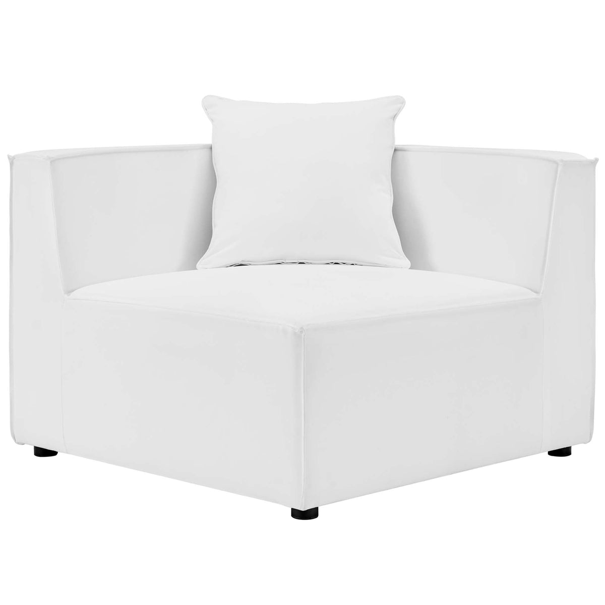 Saybrook 6-Piece Outdoor Patio Upholstered Sectional Sofa by Modway - Gray / Navy / White (EEI-4383)