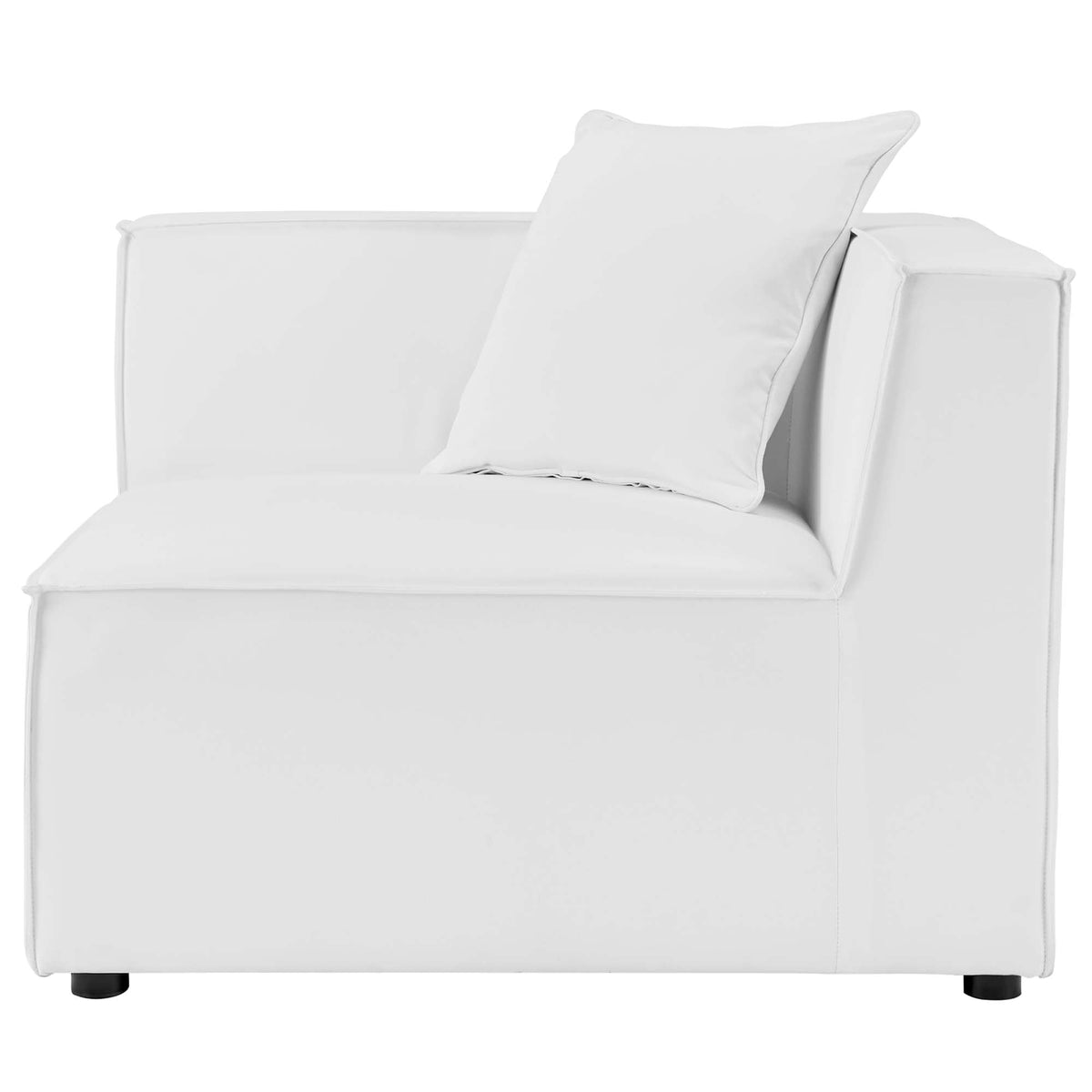 Saybrook 6-Piece Outdoor Patio Upholstered Sectional Sofa by Modway - Gray / Navy / White (EEI-4383)