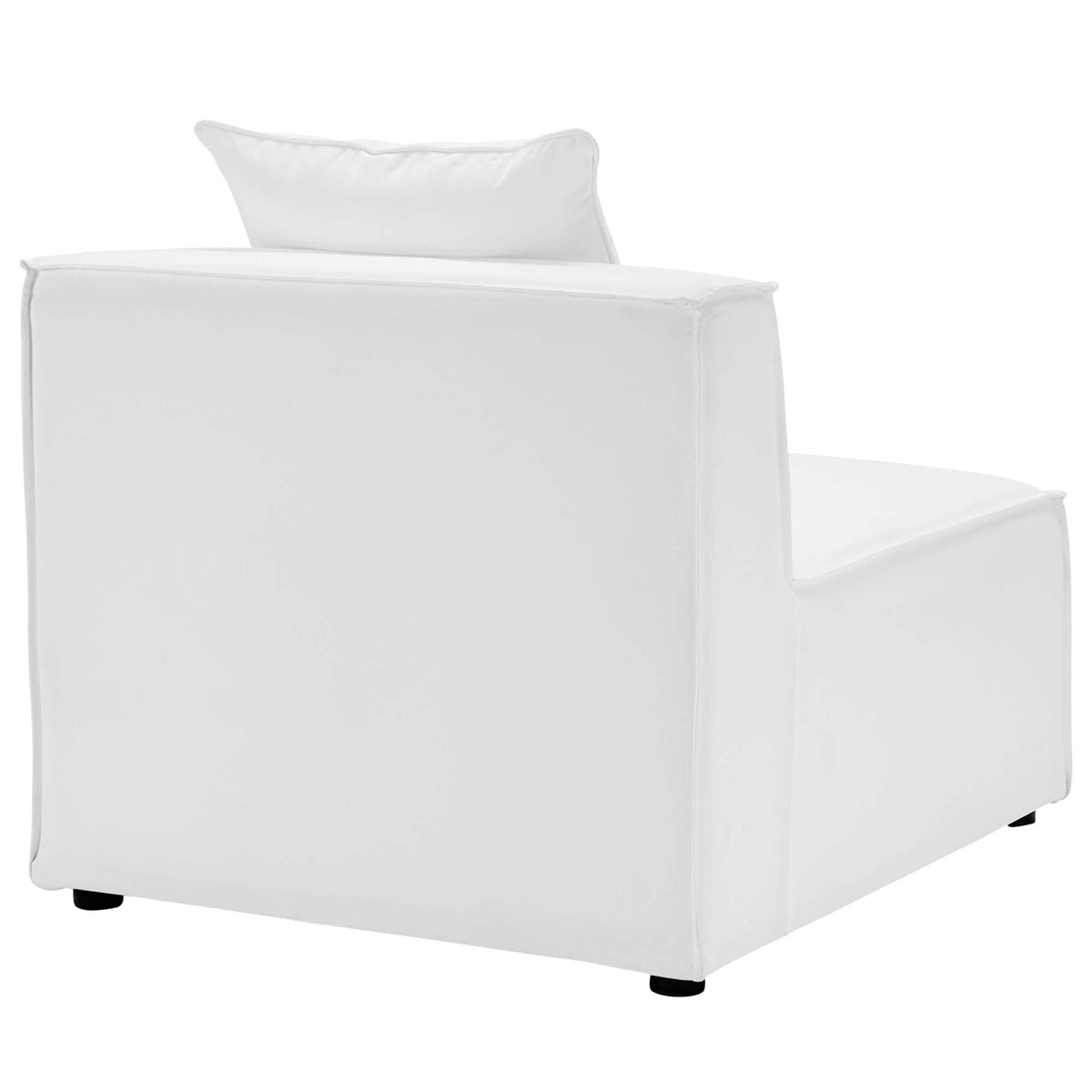 Saybrook 6-Piece Outdoor Patio Upholstered Sectional Sofa by Modway - Gray / Navy / White (EEI-4383)