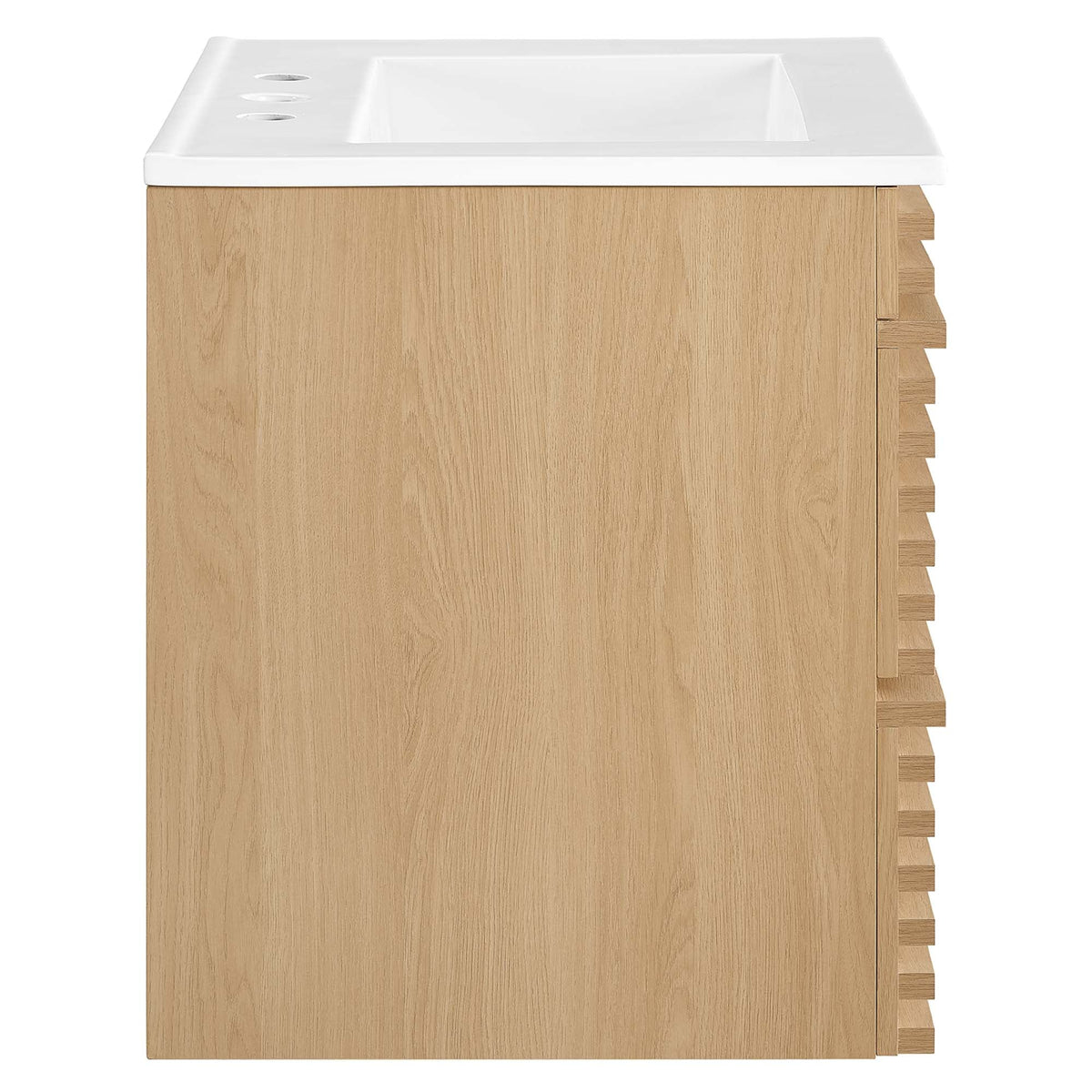 Render 24" Wall-Mount Bathroom Vanity by Modway - Charcoal White / Oak White / Walnut White