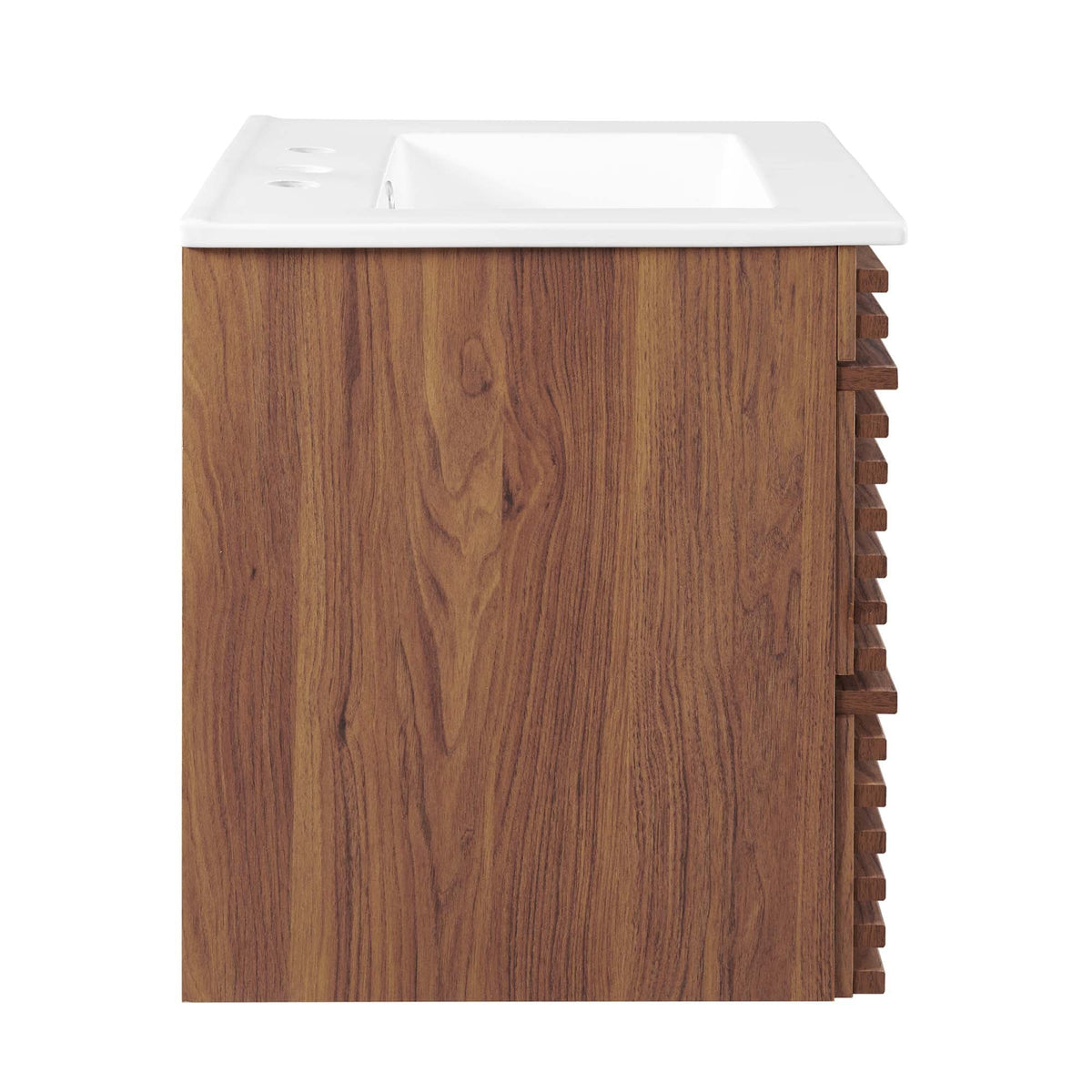 Render 24" Wall-Mount Bathroom Vanity by Modway - Charcoal White / Oak White / Walnut White