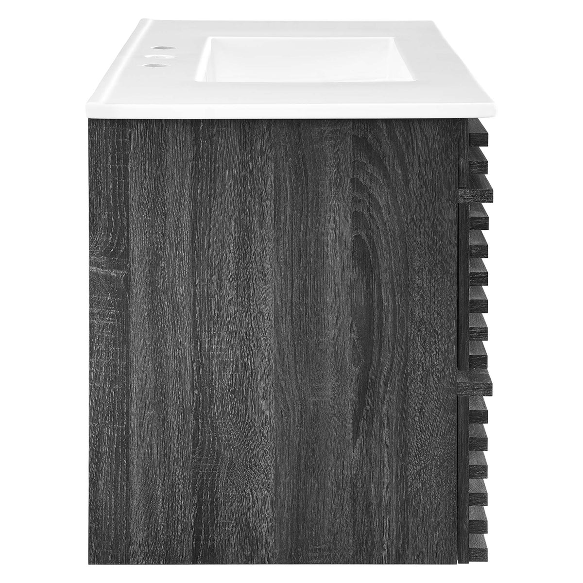 Render 36" Wall-Mount Bathroom Vanity by Modway - Charcoal White / Oak White / Walnut White