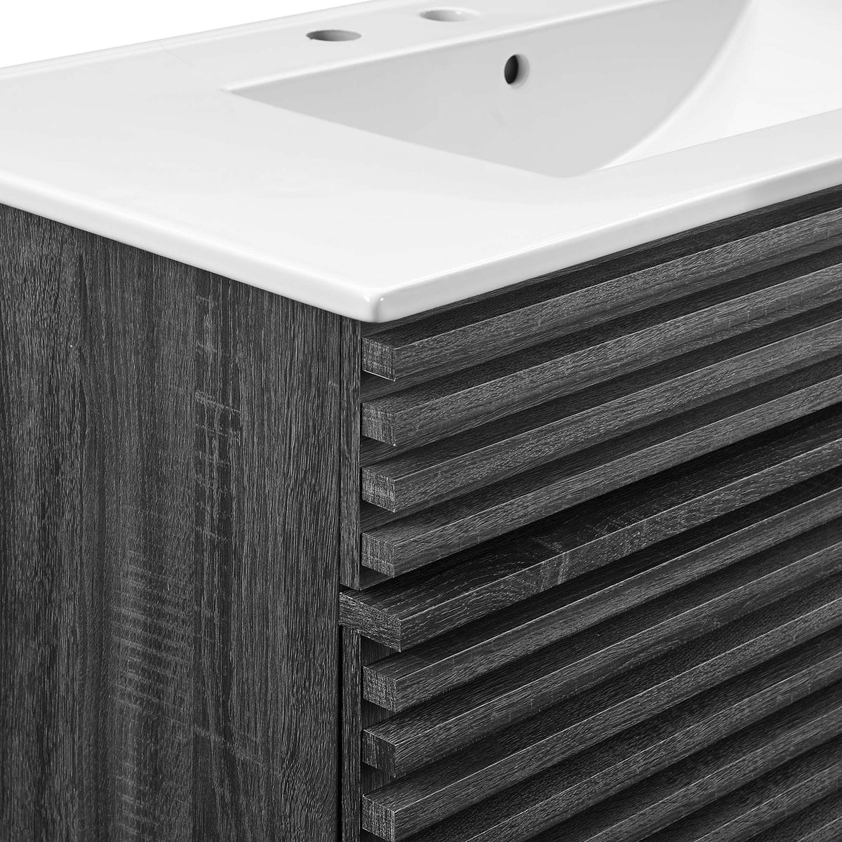 Render 36" Bathroom Vanity by Modway - Charcoal White / Oak White / Walnut White