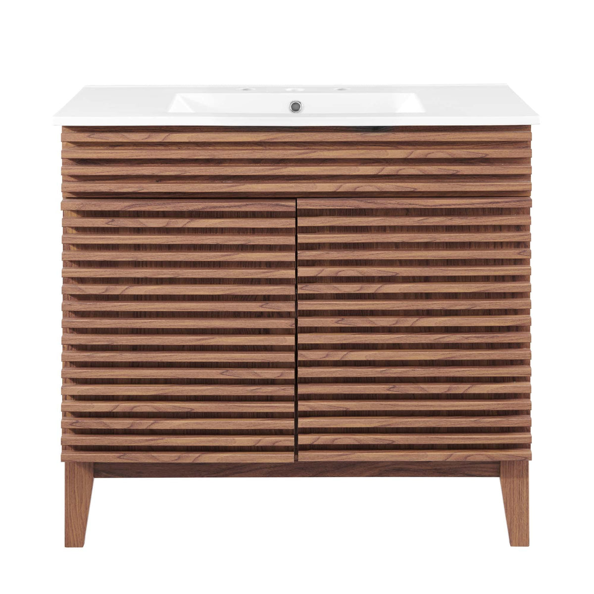 Render 36" Bathroom Vanity by Modway - Charcoal White / Oak White / Walnut White