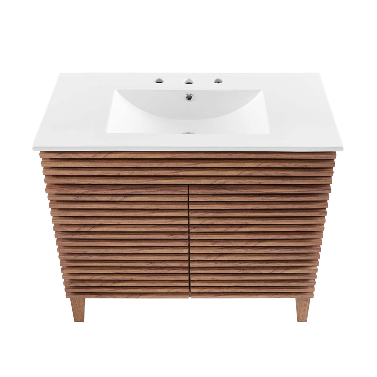 Render 36" Bathroom Vanity by Modway - Charcoal White / Oak White / Walnut White