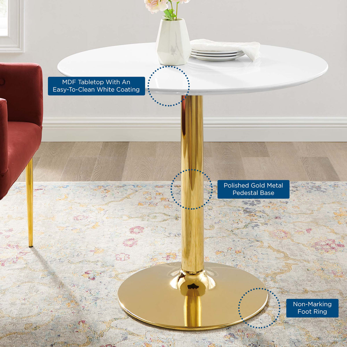 Verne 35" Dining Table by Modway - EEI-4544