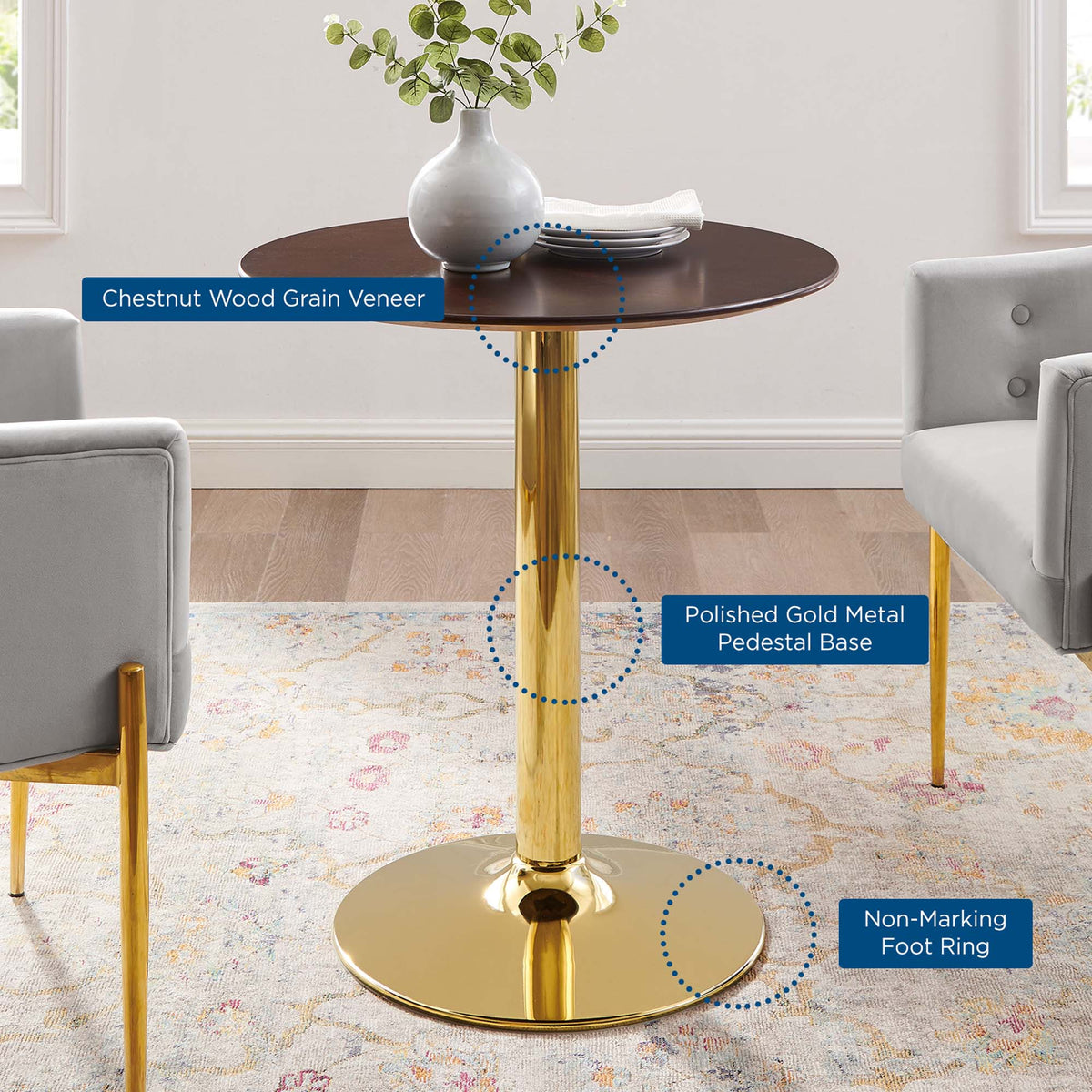 Verne 28" Dining Table by Modway - EEI-4551