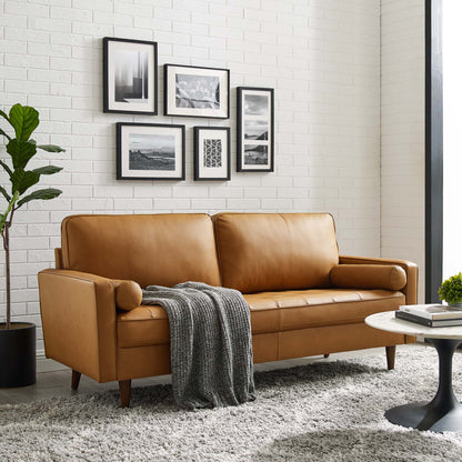 Valour Leather Sofa by Modway