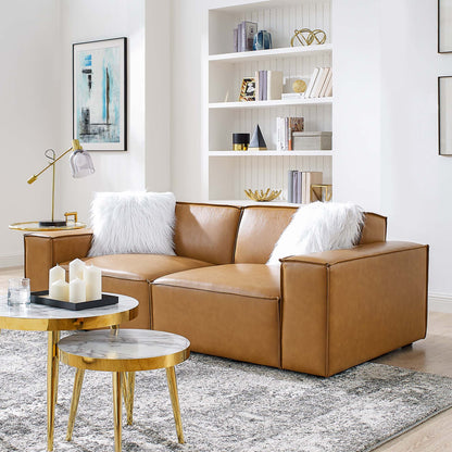 Restore Vegan Leather Loveseat by Modway