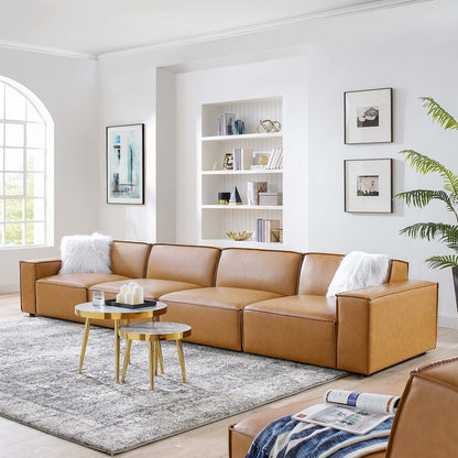 Restore 4-Piece Vegan Leather Sofa by Modway