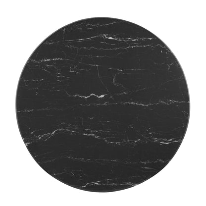 Verne 28" Artificial Marble Dining Table by Modway - EEI-4746