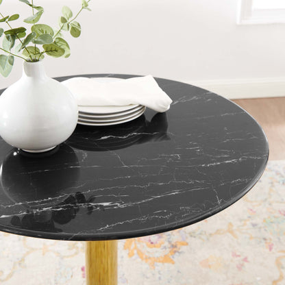 Verne 28" Artificial Marble Dining Table by Modway - EEI-4746
