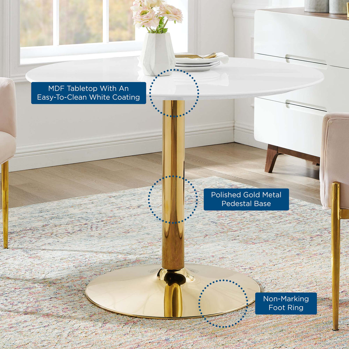 Verne 40" Dining Table by Modway