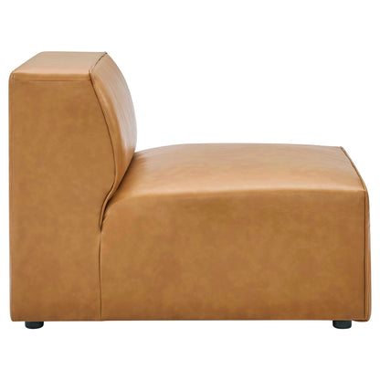 Mingle Vegan Leather Sofa and Ottoman Set by Modway