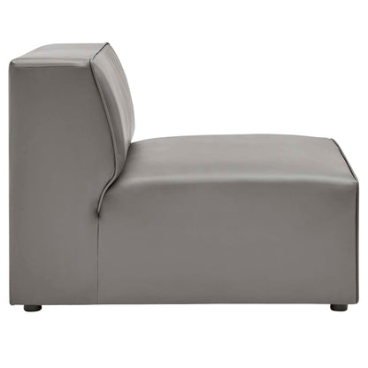 Mingle 4-Piece Vegan Leather Sectional Sofa by Modway