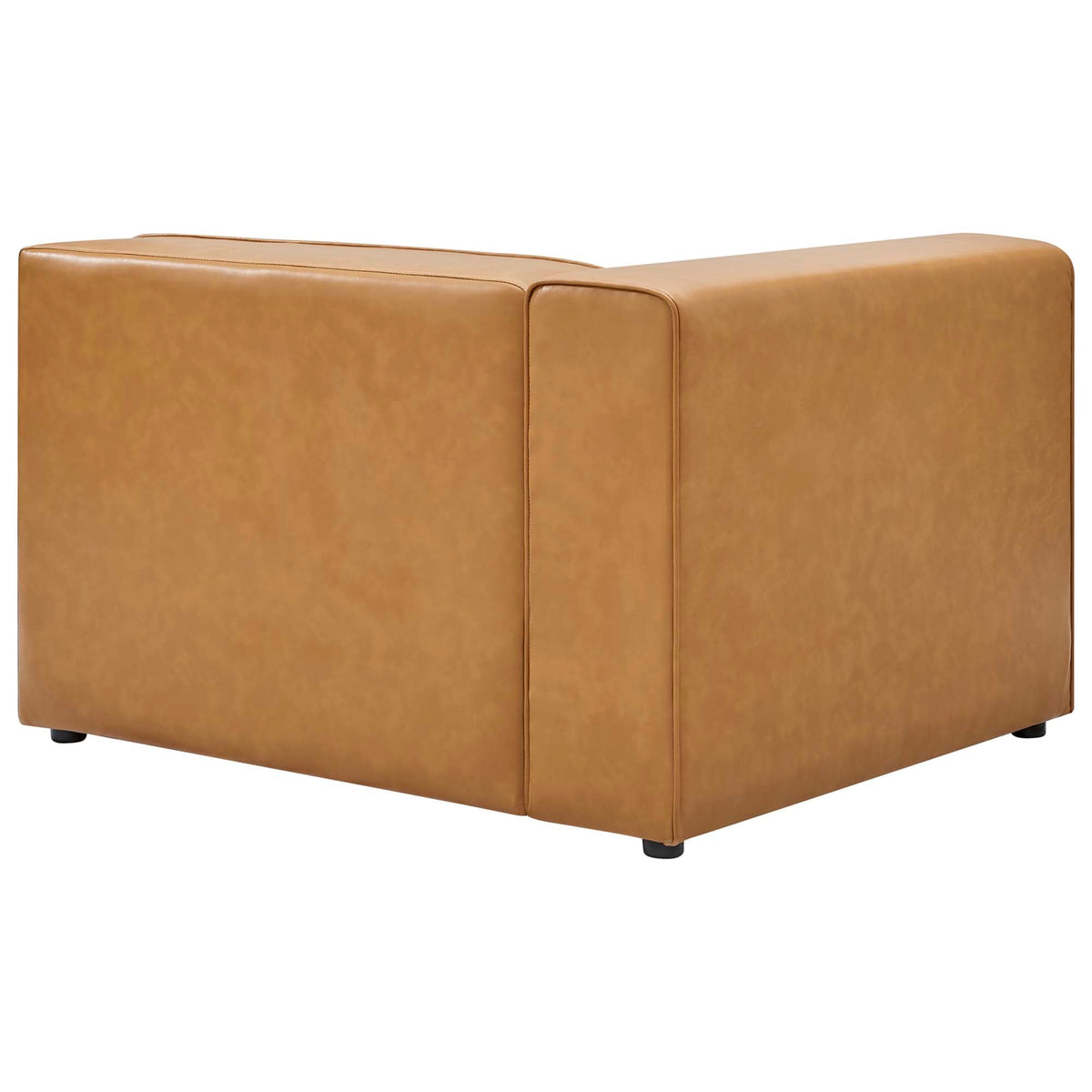 Mingle 4-Piece Vegan Leather Sofa and 2 Ottomans Set by Modway