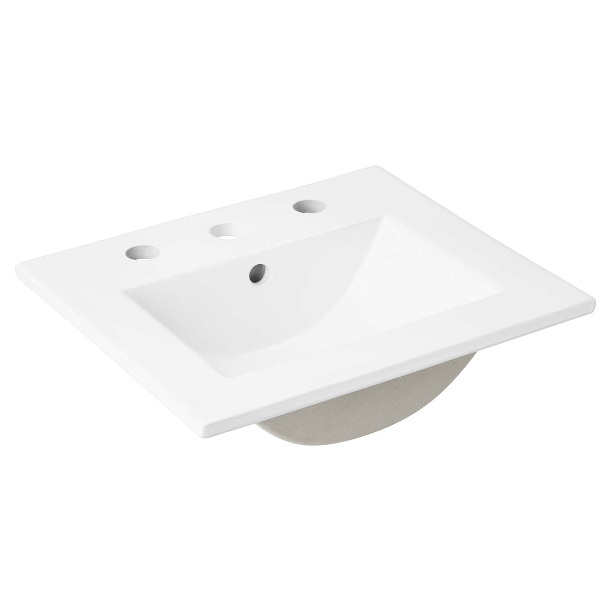 Steamforge 18" Bathroom Vanity by Modway - White black