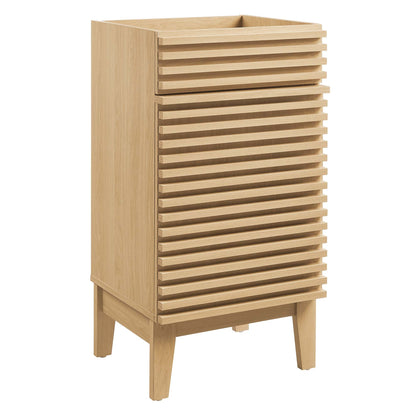 Render 18" Bathroom Vanity Cabinet by Modway - Oak / Walnut