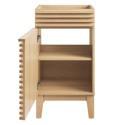 Render 18" Bathroom Vanity Cabinet by Modway - Oak / Walnut