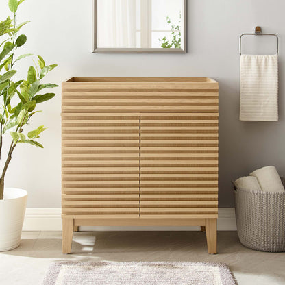 Render 30" Bathroom Vanity Cabinet by Modway - Charcoal / Oak / Walnut