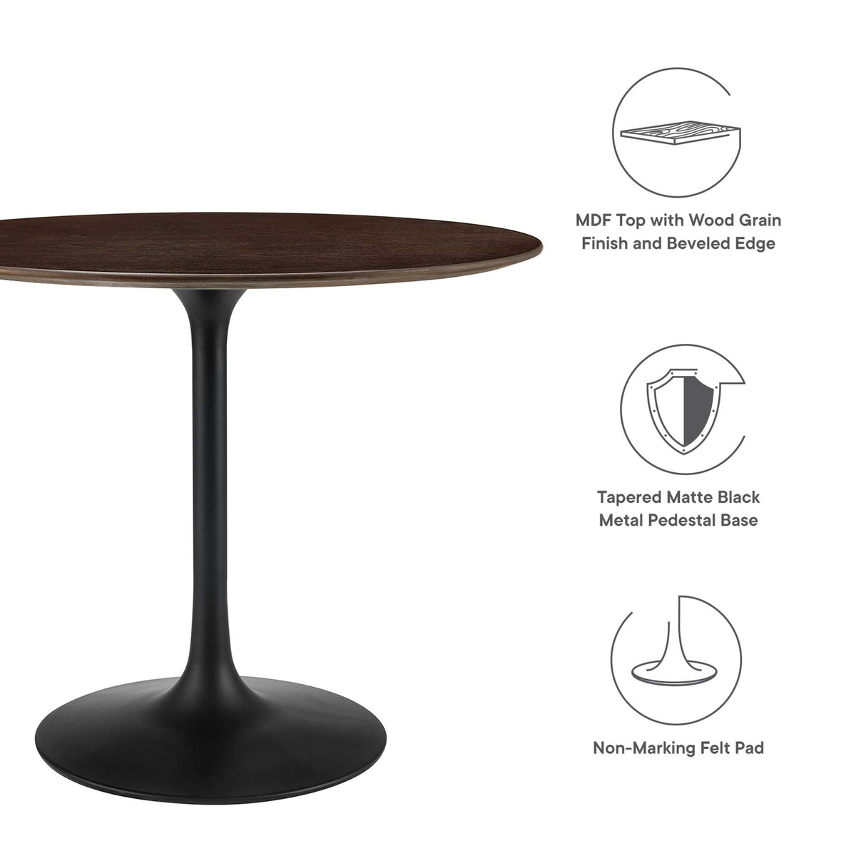 Lippa 36" Round Wood Dining Table by Modway - EEI-4862