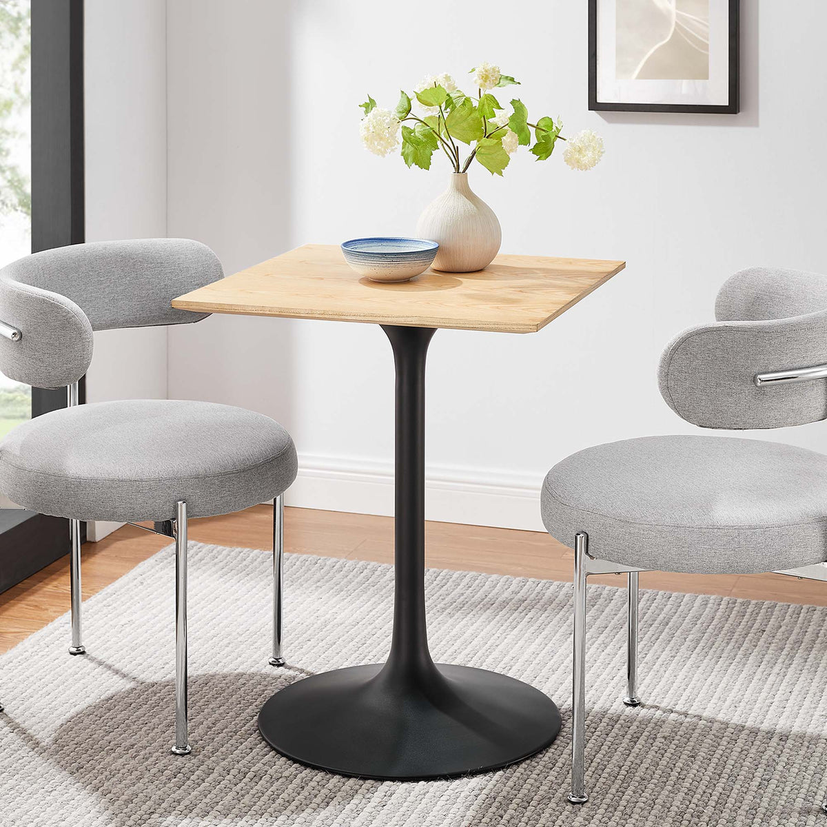 Lippa 24" Square Wood Dining Table by Modway - EEI-4864