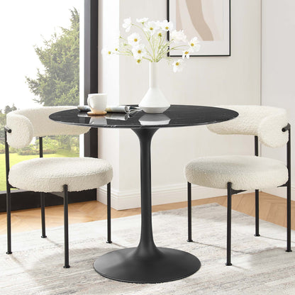 Lippa 36" Round Faux Marble Dining Table by Modway - EEI-4868