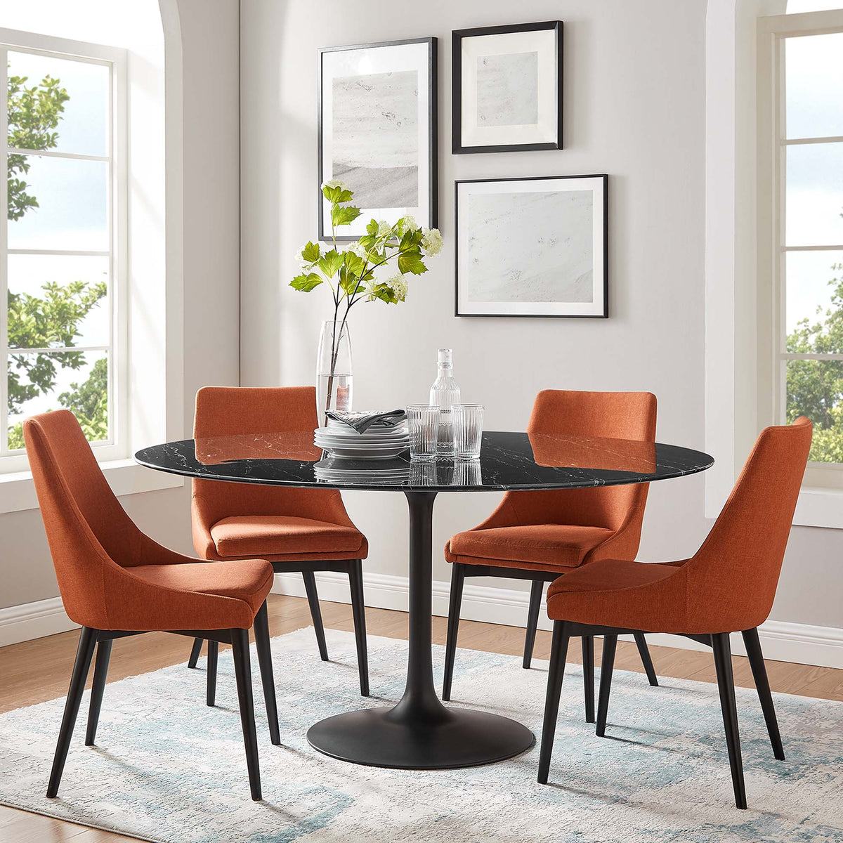 Lippa 60" Round Faux Marble Dining Table by Modway - EEI-4879