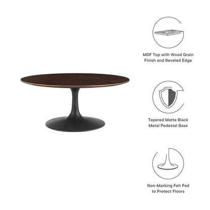 Lippa 36" Round Wood Coffee Table by Modway - EEI-4882