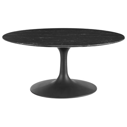 Lippa 36" Round Faux Marble Coffee Table by Modway - EEI-4884