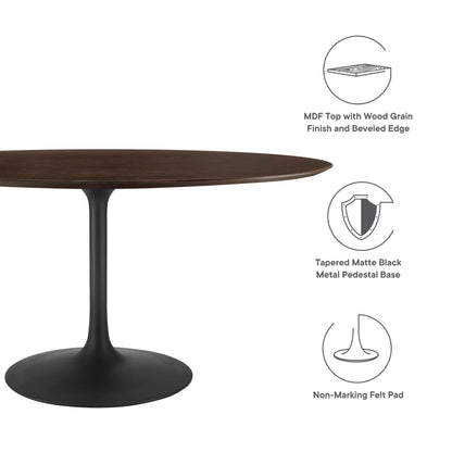 Lippa 60" Oval Wood Dining Table by Modway - EEI-4887