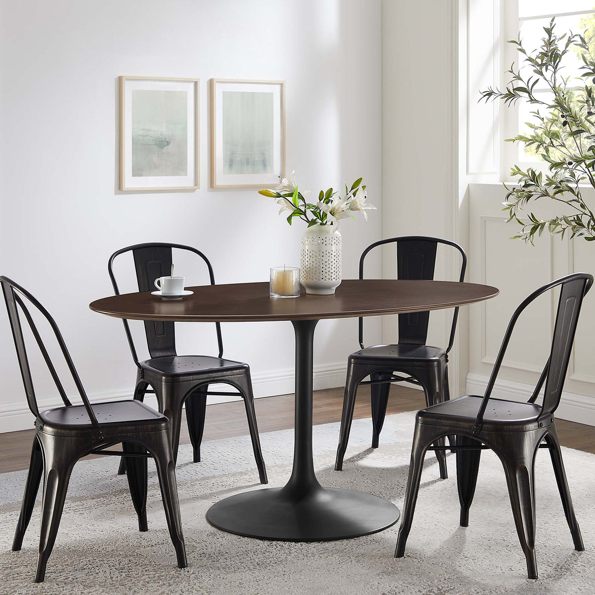 Lippa 60" Oval Wood Dining Table by Modway - EEI-4887