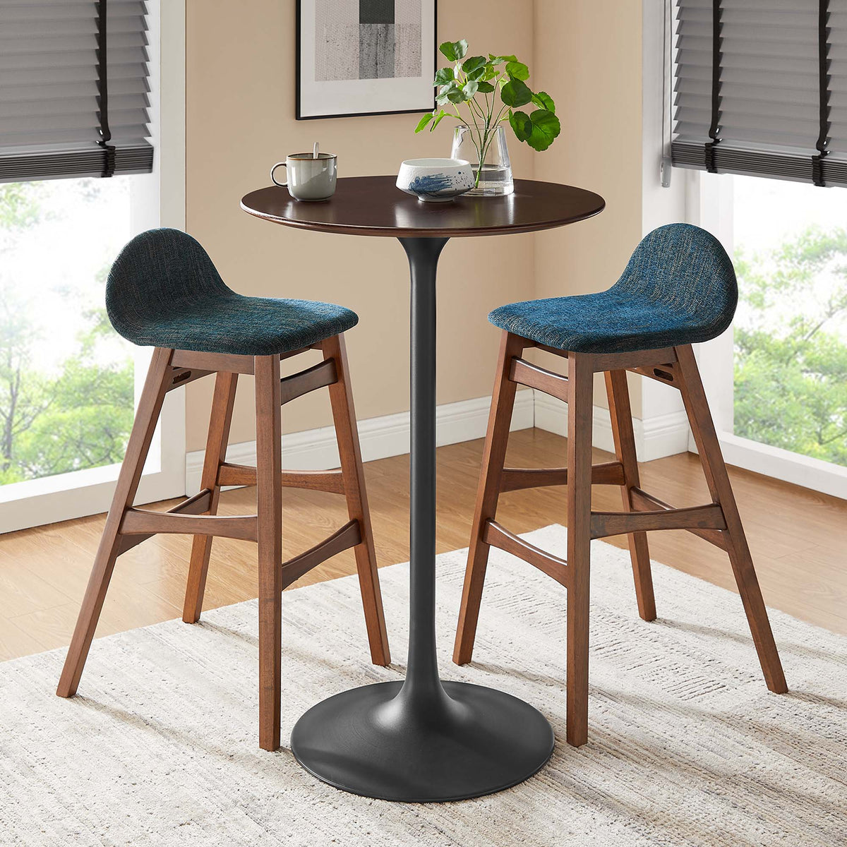 Lippa 28" Round Wood Bar Table by Modway - EEI-4890
