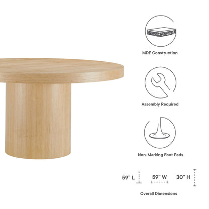 Gratify 60" Round Dining Table by Modway - EEI-4911