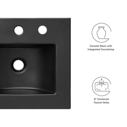 Cayman 18" Bathroom Sink by Modway - Black