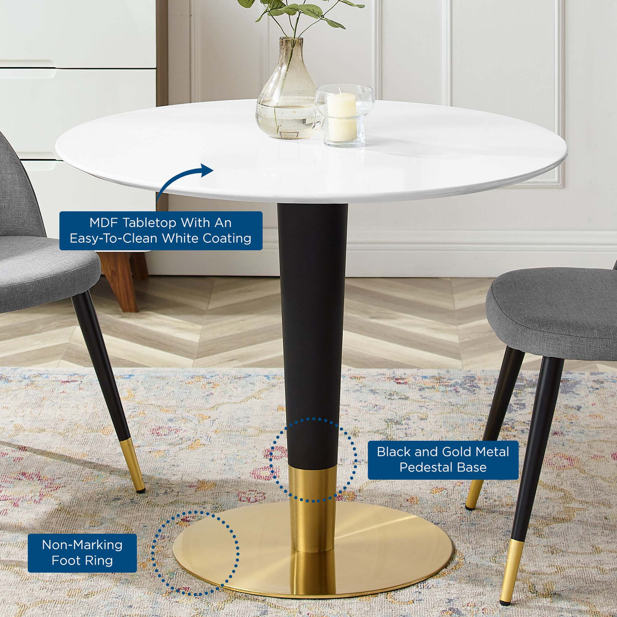 Zinque 36" Dining Table by Modway - EEI-5117