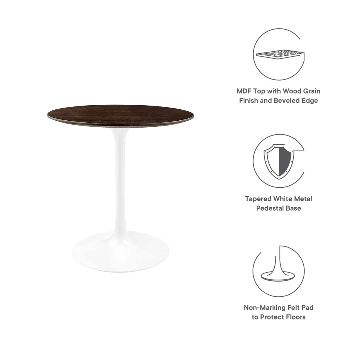 Lippa 28" Round Wood Dining Table by Modway - EEI-5155