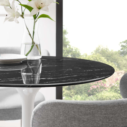 Lippa 28" Round Faux Marble Dining Table by Modway - EEI-5167