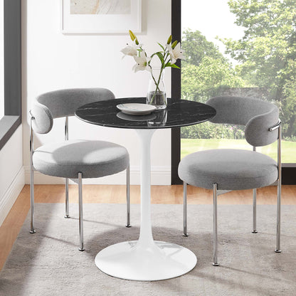 Lippa 28" Round Faux Marble Dining Table by Modway - EEI-5167