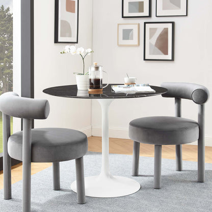 Lippa 36" Round Faux Marble Dining Table by Modway - EEI-5168