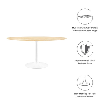 Lippa 60" Round Wood Dining Table by Modway - EEI-5176