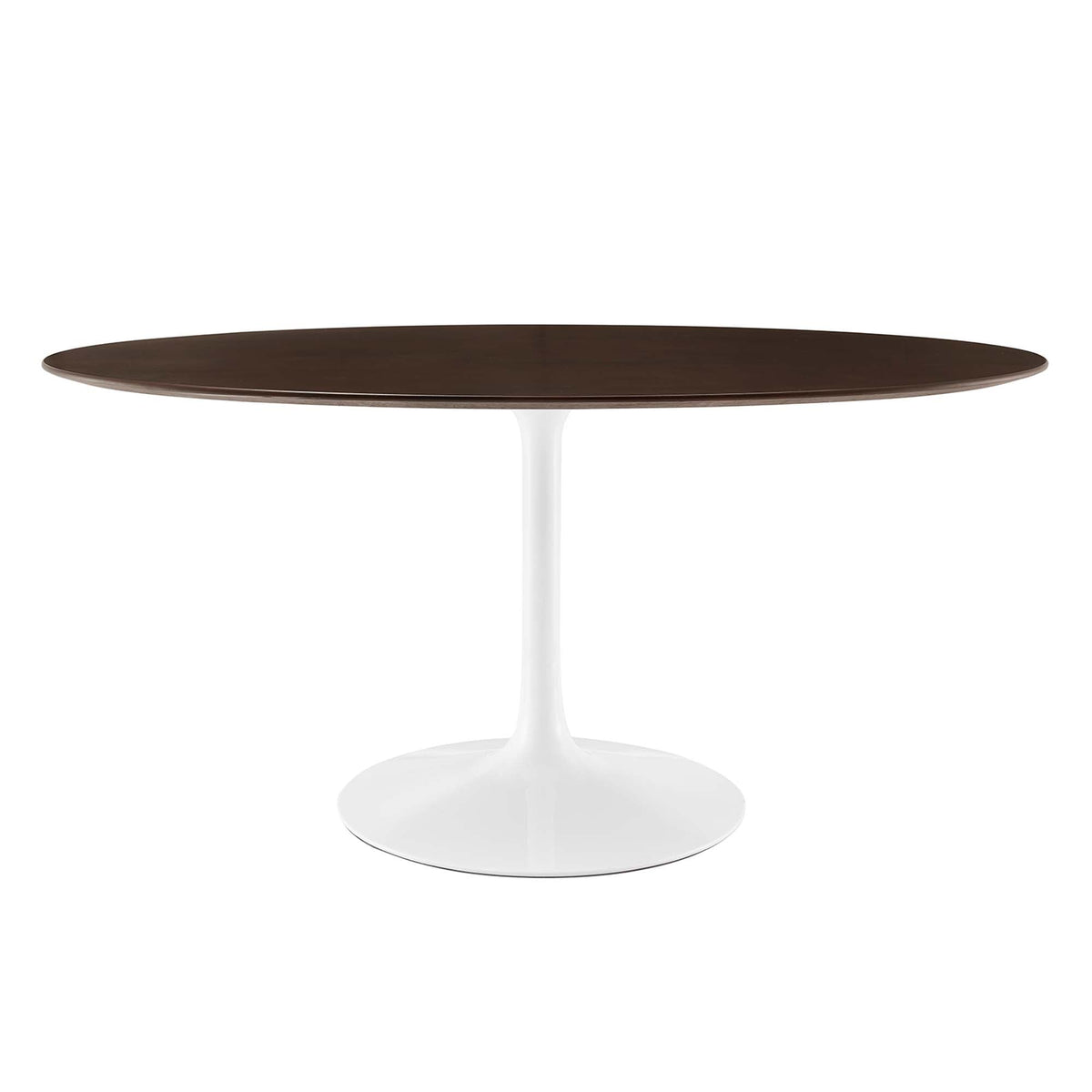 Lippa 60" Oval Cherry Walnut Wood Dining Table by Modway